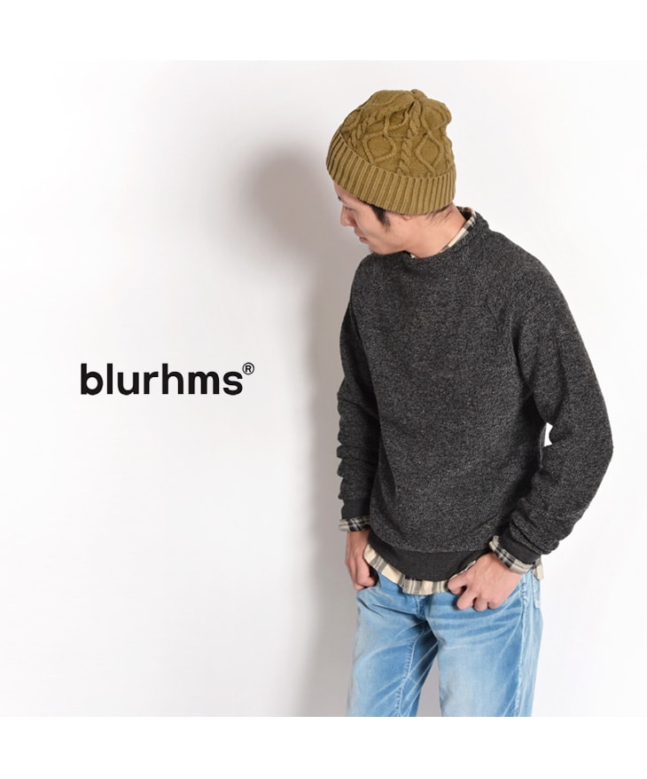 BLURHMS（ブラームス） ツイード フリース ボトルネック / ニット / メンズ / 日本製 / TWEED FLEECE BOTTLE