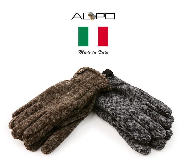 Alpo アルポ ニットグローブ ヘリンボーンツイル 手袋 メンズ Lanier 154 グッズ 小物 手袋 ミトン Rococo ロココ 通販 メンズファッション
