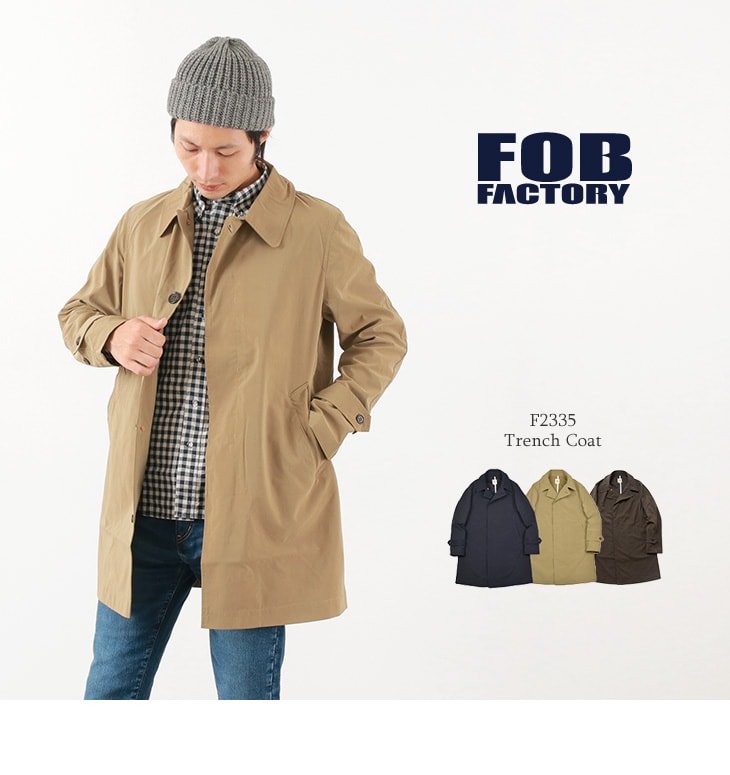 Fob Factory Fobファクトリー F2335 トレンチコート ステンカラー