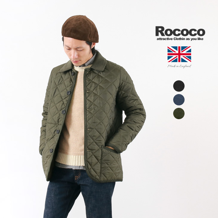 40 Off Rococo ロココ マンチェスター ショーティー キルティング ジャケット 中綿 メンズ イギリス製 セール アウター 中綿 キルティングジャケット Rococo ロココ 通販 メンズファッション