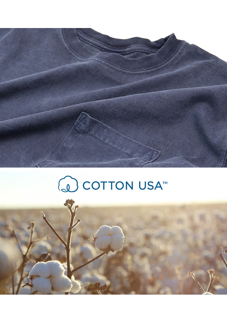 Good On グッドオン ロングスリーブ ポケット クルー Tシャツ メンズ 長袖 無地 ピグメントダイ アメリカ製生地 日本製 Golt 1306 Rnd Tee2 Tシャツ 長袖tシャツ 長袖無地 Rococo ロココ 通販 メンズファッション