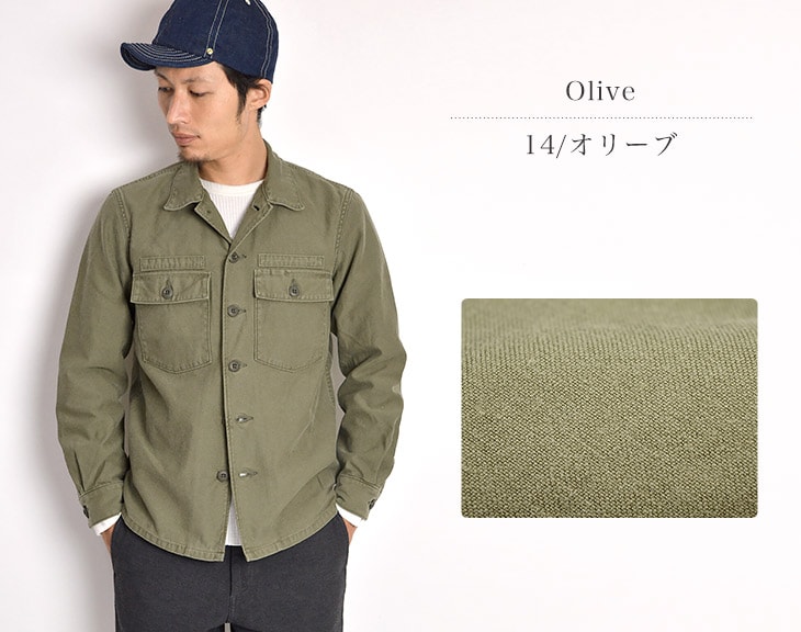 Fob Factory Fobファクトリー F2362 ファティーグ ジャケット ユーティリティーシャツ ミリタリーシャツ メンズ 日本製 Fatigue Jacket アウター シャツジャケット Rococo ロココ 通販 メンズファッション