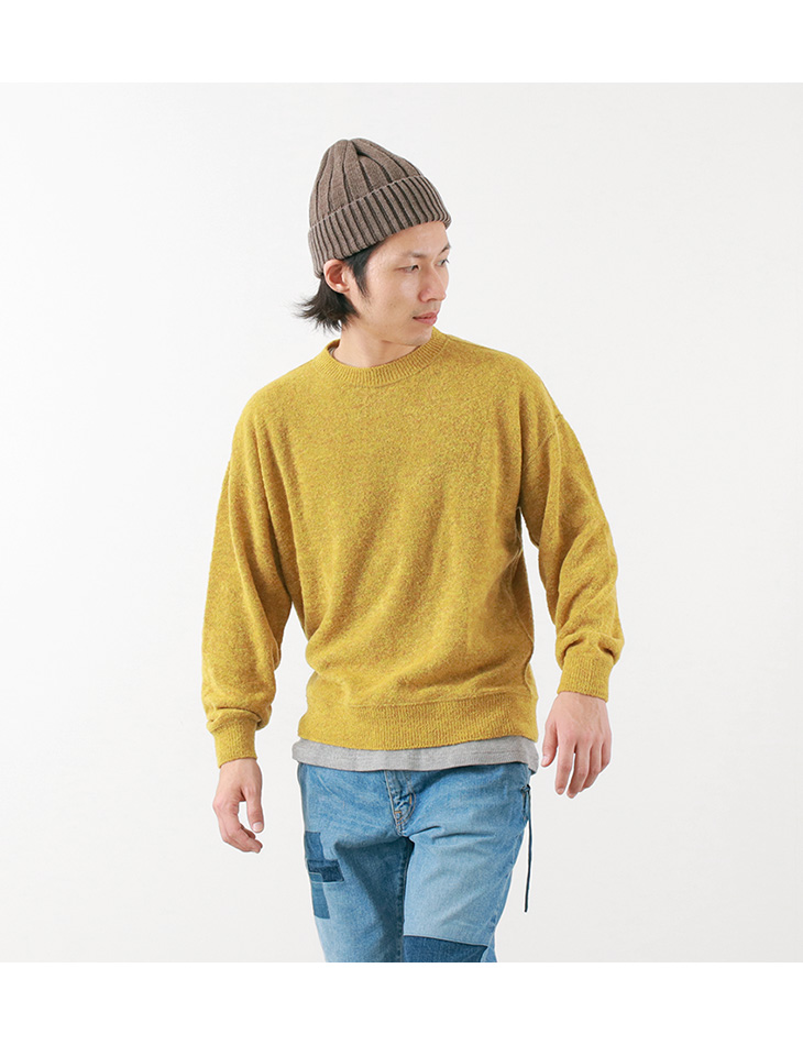 50 Off Remi Relief レミレリーフ ブークレー 天竺 クルーネック ニット メンズ 日本製 セール ニット スウェット ニット セーター クルーニット Rococo ロココ 通販 メンズファッション