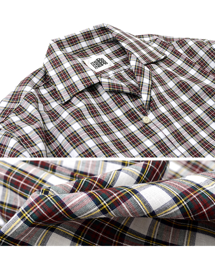 50 Off Melple メイプル トッパンガ オープンカラー シャツ タータンチェック 半袖 チェック メンズ 日本製 Topanga Open Collar Shirts セール シャツ 半袖シャツ 半袖柄 Rococo ロココ 通販 メンズファッション