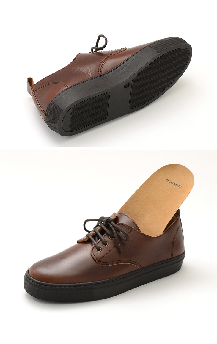 Piccante ピカンテ プレーントゥ レザーシューズ レザースニーカー 革靴 メンズ ポルトガル製 Plain Toe Leather Shoes シューズ ブーツ レザーシューズ Rococo ロココ 通販 メンズファッション
