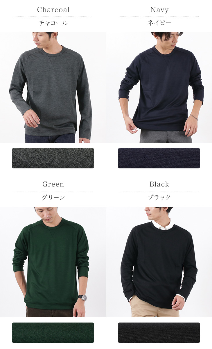 Re Made In Tokyo Japan アールイー ドレスウールジャージー クルーネック メンズ 日本製 Dress Wool Jersey Crew Neck Re Made In Tokyo Japan アールイーメイドイントウキョウジャパン その他トップス Rococo ロココ 通販 メンズファッション