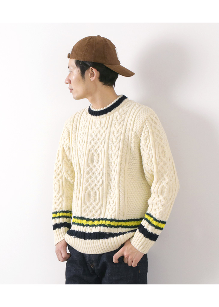 50 Off Kilkeel キルキール モックネック ケーブル ライン ニット メンズ クルーネック ウール ローゲージ 英国製 Mens Mock Neck Cable Line Jumper セール ニット スウェット ニット セーター クルーニット Rococo ロココ 通販 メンズ