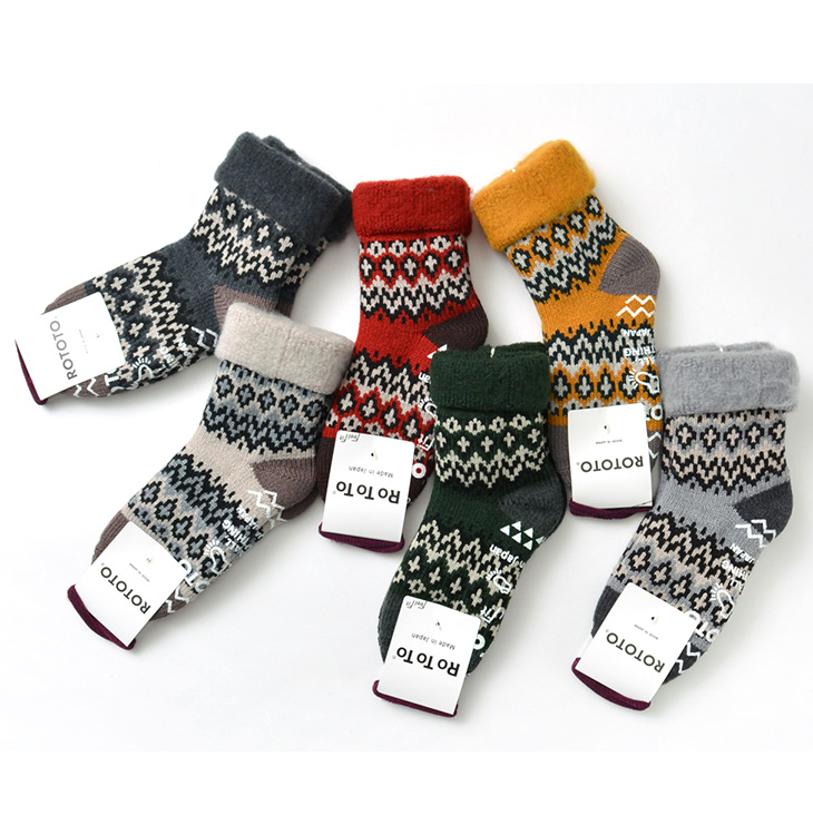 Rototo ロトト R1260 コンフィ ルームソックス ノルディック 北欧 メンズ レディース 日本製 Comfy Room Socks Nordic グッズ 小物 靴下 Rococo ロココ 通販 メンズファッション