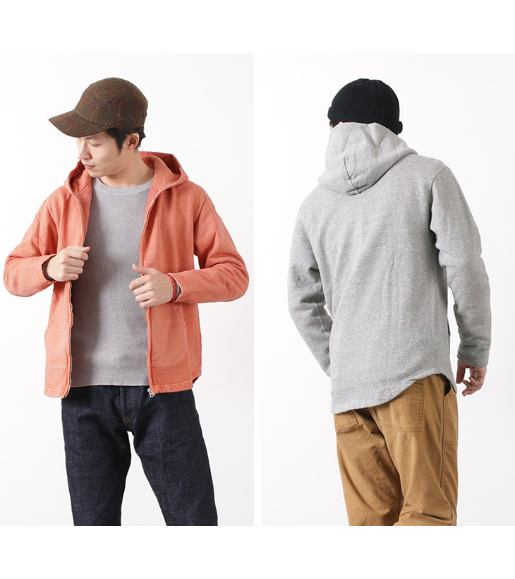 50 Off Good On グッドオン ラフ ジップ フード スウェット メンズ 無地 裏起毛 フリース ピグメントダイ アメリカ製生地 日本製 Gobw1706 セール Sale セール シャツsale Rococo ロココ 通販 メンズ ファッション