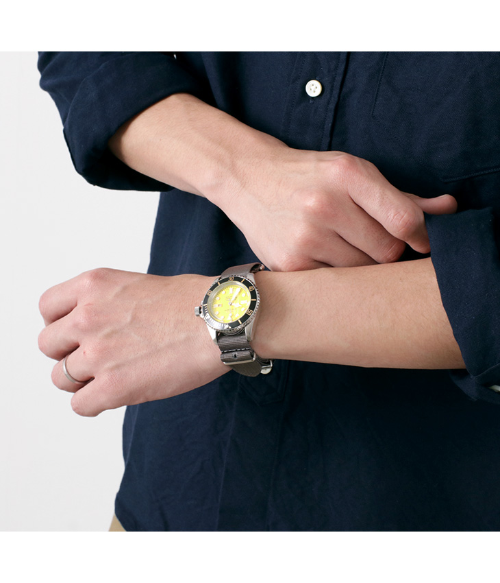 Vague Watch Co ヴァーグウォッチ ダイバーズサン メンズ レディース ストラップ2色 ダイバーズウォッチ 100m防水 10気圧防水 Diver S Son No Ds L 002 グッズ 小物 時計 Rococo ロココ 通販 メンズファッション