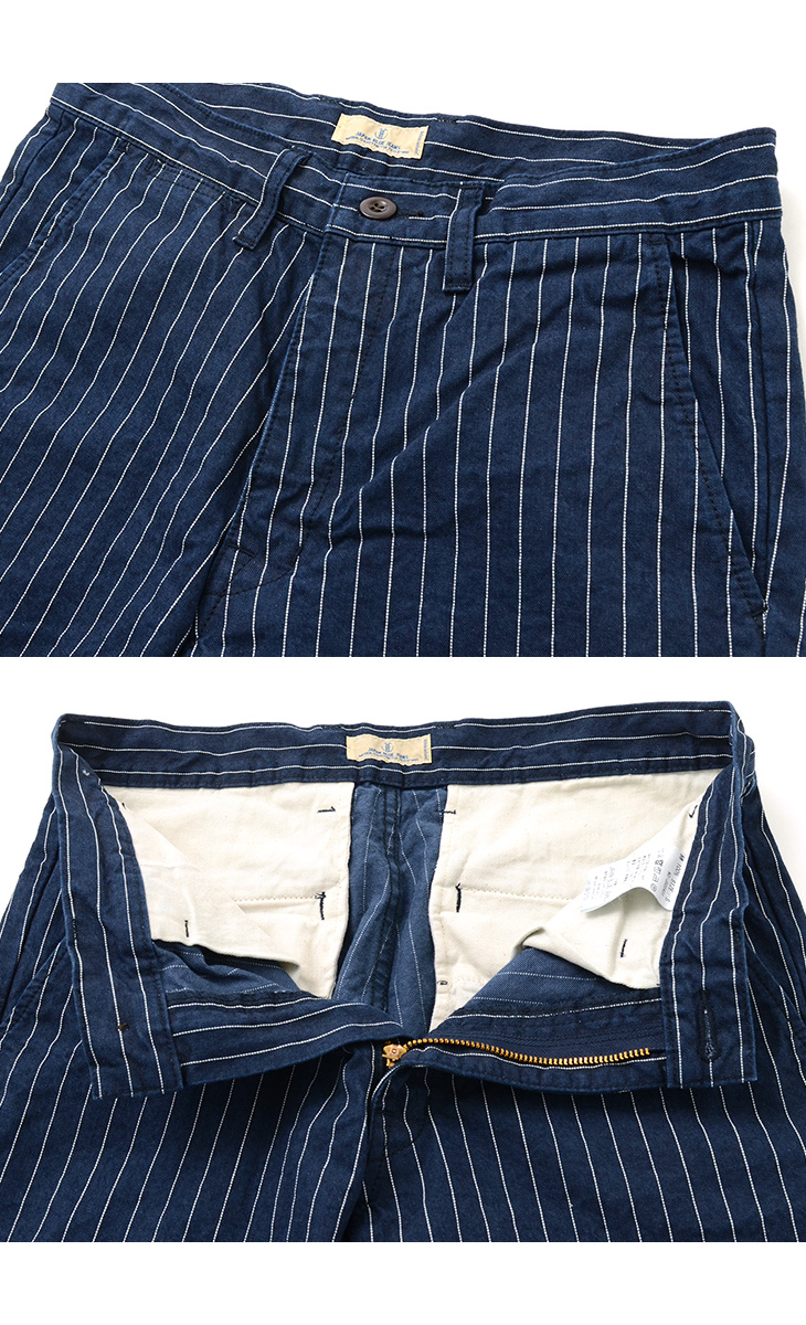 Japan Blue Jeans ジャパンブルージーンズ J ニーショーツ オールドストライプ メンズ ショートパンツ 日本製 Knee Shorts Old Stripe パンツ ショート ハーフ Rococo ロココ 通販 メンズファッション