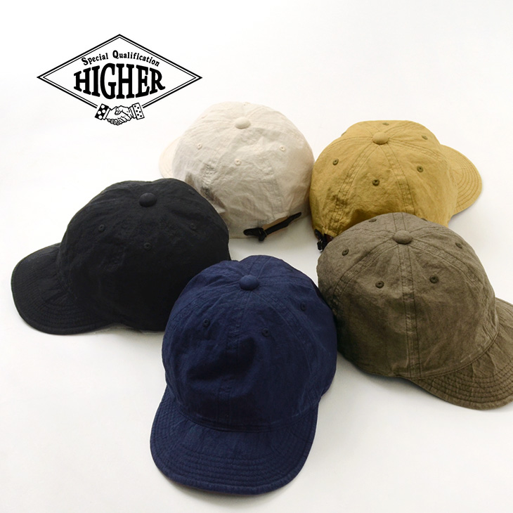 Higher ハイヤー 綿麻ウェザーキャップ メンズ レディース 日本製 コットン リネン グッズ 小物 帽子 Rococo ロココ 通販 メンズファッション