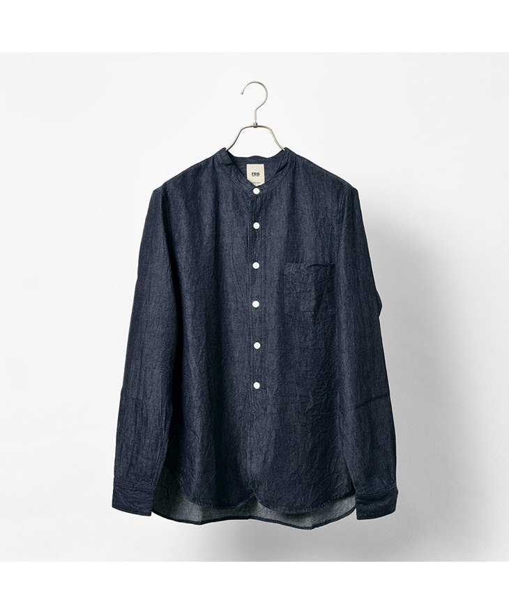 Tokyo Fit - 134 CASUAL Band Collar Indigo Dyed Poplin – Kamakura Shirts  Global Online Store