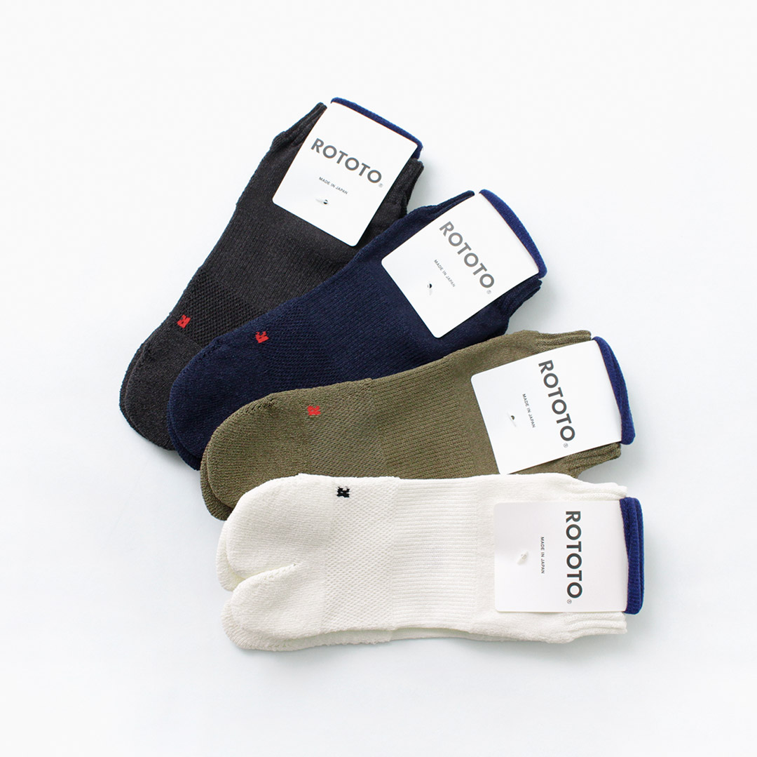 Rototo ロトト 和紙 タビ パイル アンクルソックス 靴下 メンズ レディース 足袋型 日本製 R1365 Washi Tabi Pile Ankle Socks グッズ 小物 靴下 Rococo ロココ 通販 メンズファッション