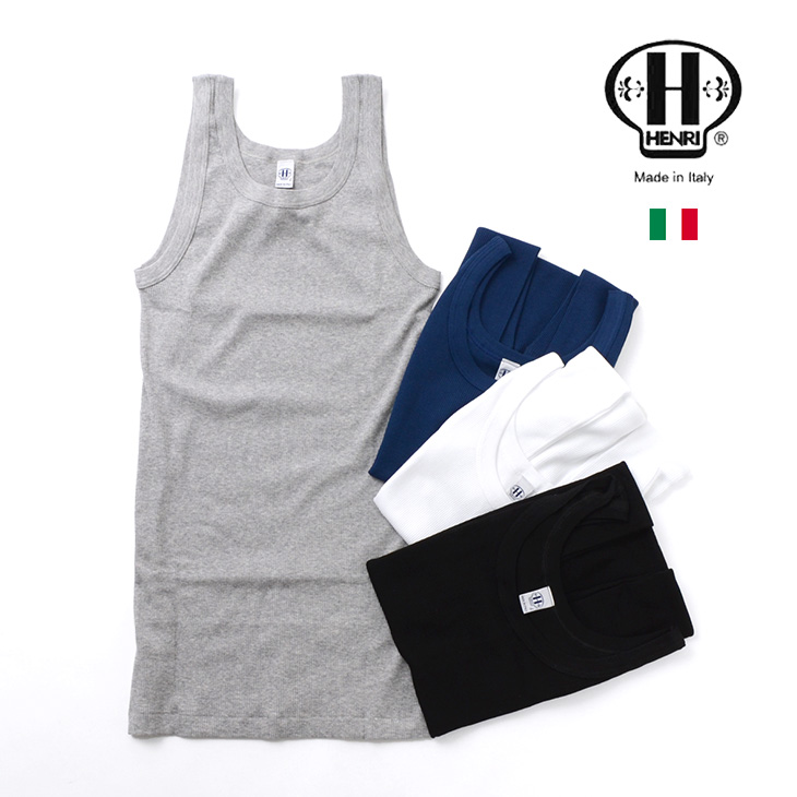 40 Off Henri エンリ リブ タンクトップ インナー メンズ イタリア製 セール Sale セール Tシャツsale Rococo ロココ 通販 メンズファッション